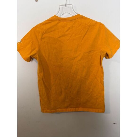 NIKE SPORTSWEAR T-SHIRT VIVID ORANGE smile face Emoji Youth Large - Picture 4 of 4